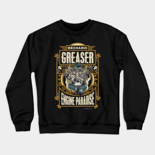 Mechanic Greaser Crewneck Sweatshirt by nanobarbero